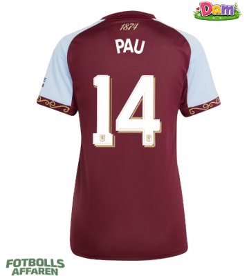 Aston Villa Pau Torres #14 Hemmatröja Kvinnor 2025-26 Kortärmad
